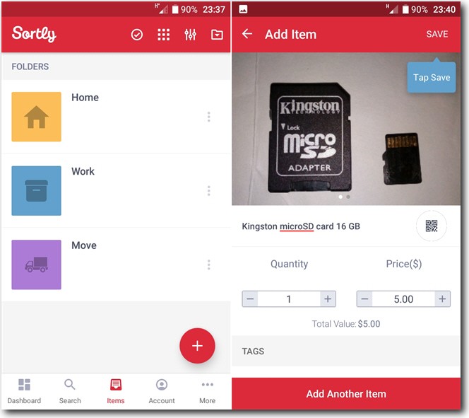 Ứng dụng quản lý hàng hóa trên Android