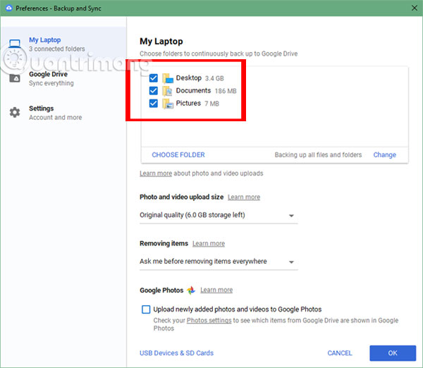 Đồng bộ Google Drive
