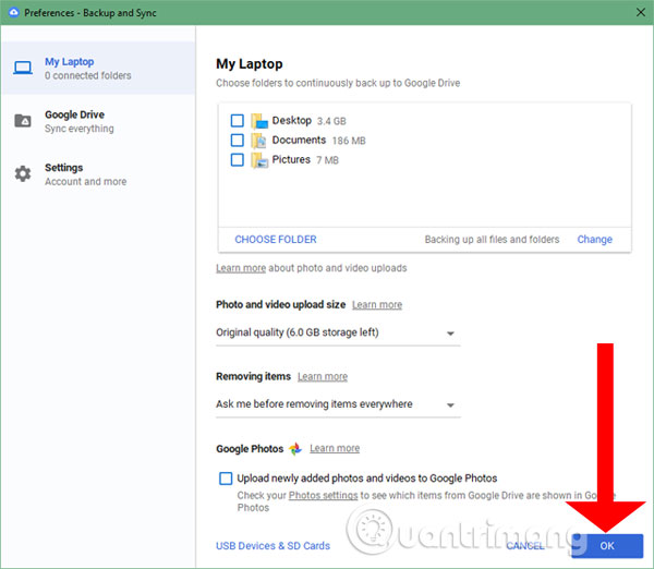 Đồng bộ Google Drive