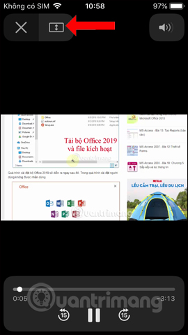 Giao diện xem video