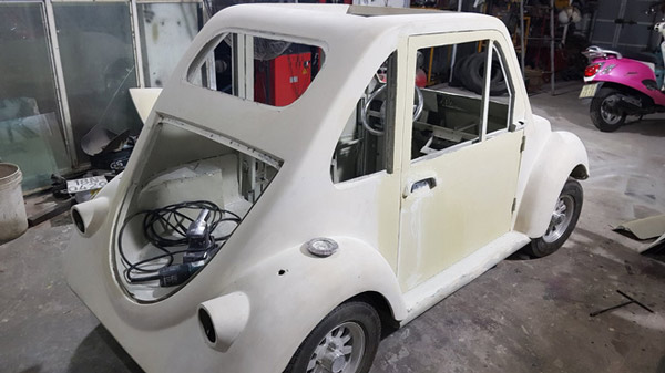 Quá trình làm vỏ xe của Cường 3