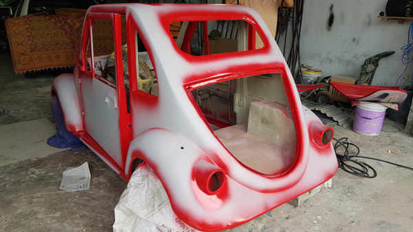 Quá trình làm vỏ xe của Cường 4