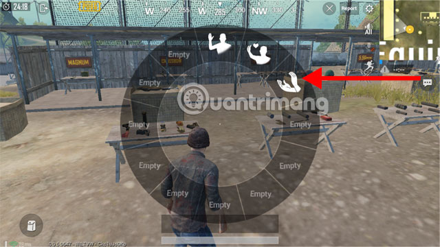 Chọn biểu cảm PUBG Mobile