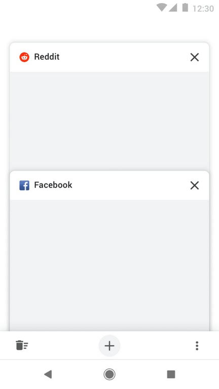 Biểu tượng của nút đóng tất cả các tab sẽ có hình dạng một các thùng rác