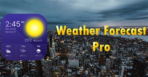 Mời tải Weather Forecast Pro, ứng dụng dự báo thời tiết theo thời gian thực giá 83.000 VNĐ, đang được miễn phí