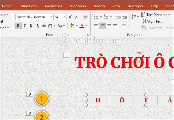 Cách tạo trò chơi ô chữ trên PowerPoint - Ảnh minh hoạ 20