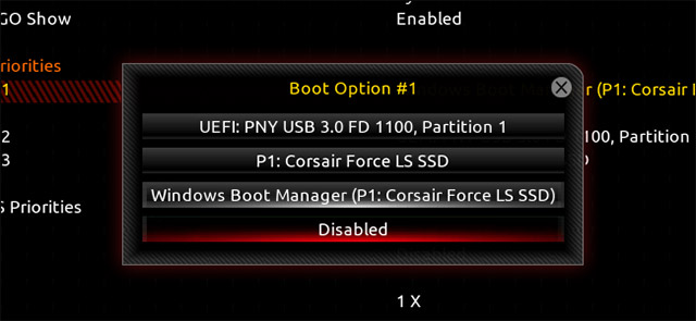 boot option #1