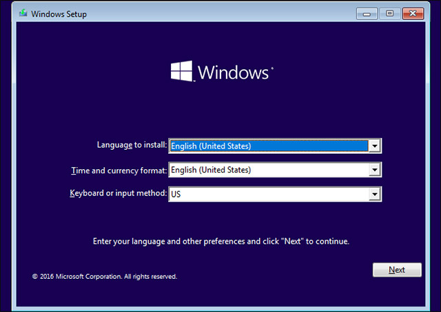 Nhấp vào Install now