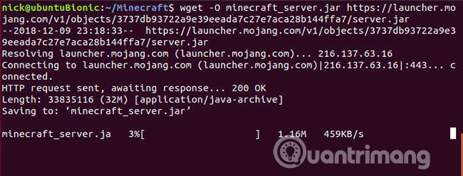 Quay lại terminal server