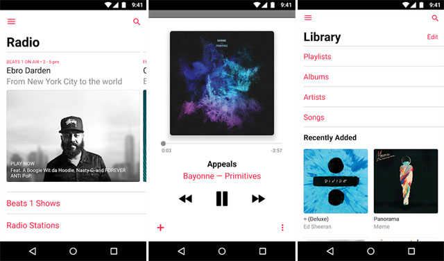 ứng dụng nghe nhạc miễn phí cho Android Ứng dụng Google Play Music
