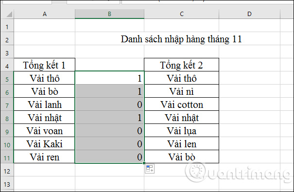 Cách so sánh dữ liệu trên 2 cột Excel - Ảnh minh hoạ 6