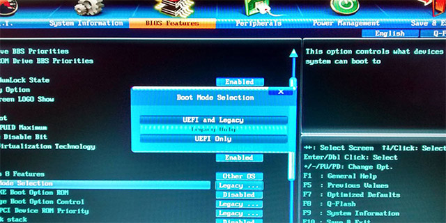 Chuyển đổi từ Legacy BIOS sang UEFI trong Windows 10