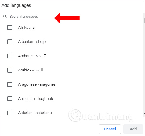 Thêm ngôn ngữ trên Chrome
