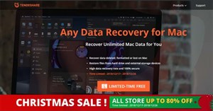 Mời nhận Any Data Recovery - phần mềm giúp phục hồi dữ liệu bị mất trên máy Mac, giá 56 USD, đang miễn phí
