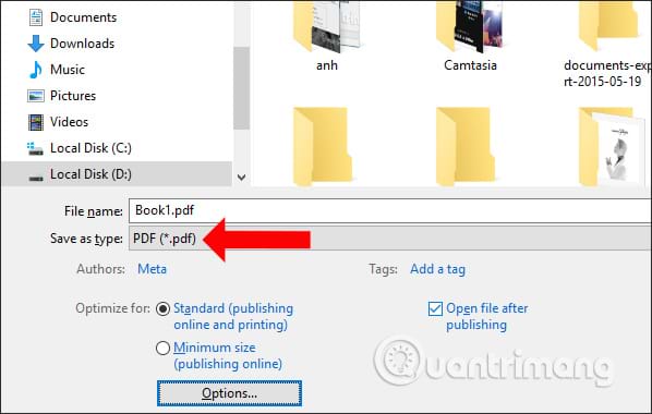 Cách đơn giản để chuyển file Excel sang PDF