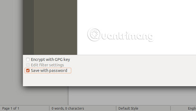 Cách mã hóa tài liệu với LibreOffice bằng mật khẩu - Ảnh minh hoạ 3