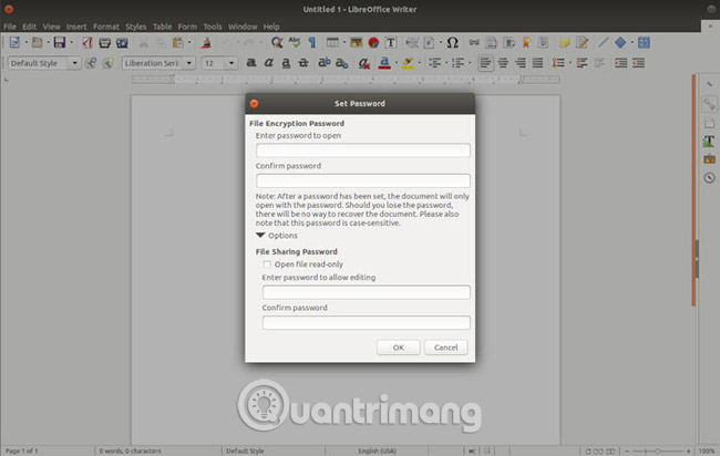 Cách mã hóa tài liệu với LibreOffice bằng mật khẩu - Ảnh minh hoạ 5