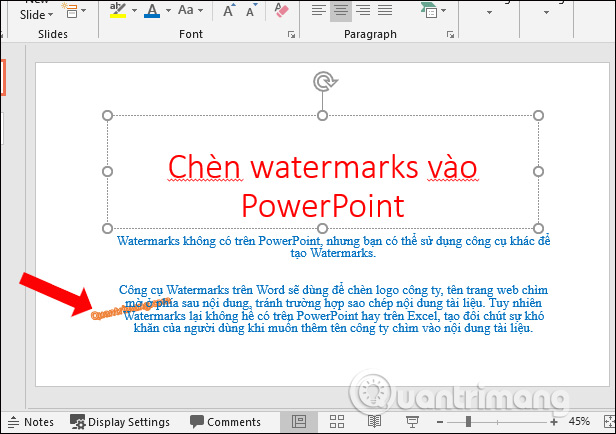 Cách tạo Watermarks trên PowerPoint - Ảnh minh hoạ 8