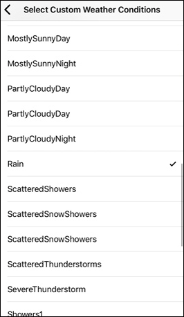 Điều kiện thời tiết