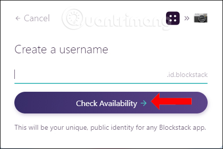 Kiểm tra tên tài khoản