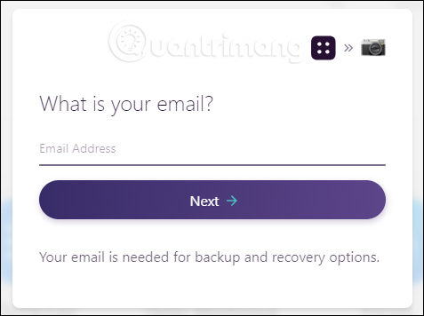 Nhâp địa chỉ email