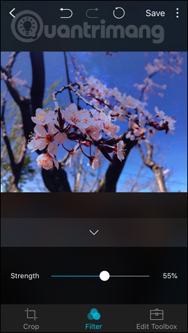 Tùy chỉnh hiệu ứng