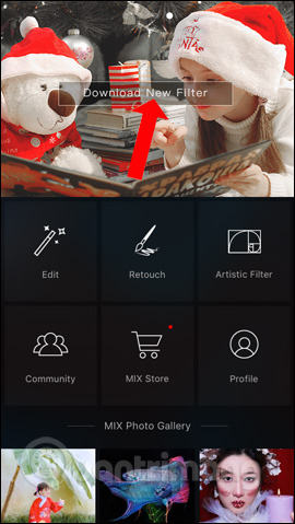 Tải bộ lọc mới