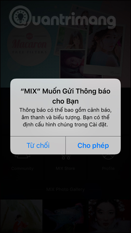 Nhận thông báo 