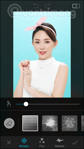 Chạm thêm hiệu ứng