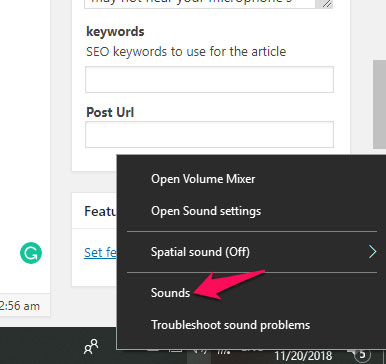 Click chọn các tab levels và tăng âm lượng cho cả microphone và microphone boost.