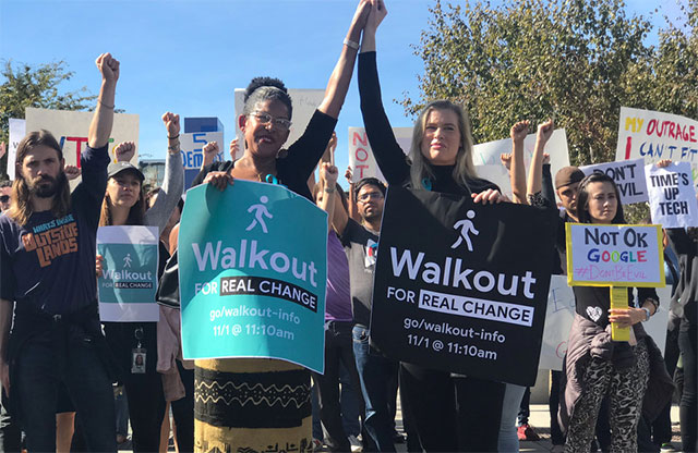 Vào tháng 11, hàng ngàn nhân viên của Google trên khắp thế giới đã cùng nhau rời khỏi nơi làm việc của mình
