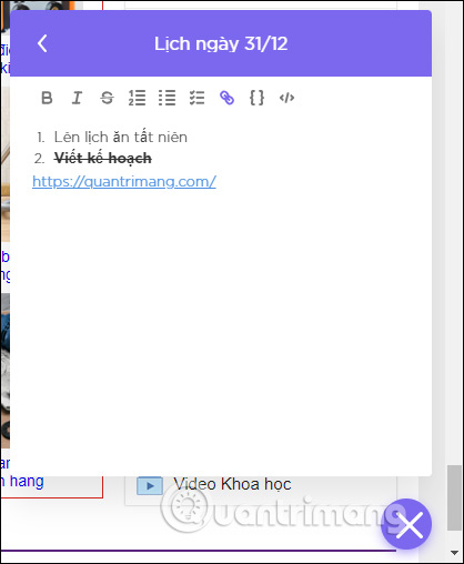 Nhập nội dung ghi chú