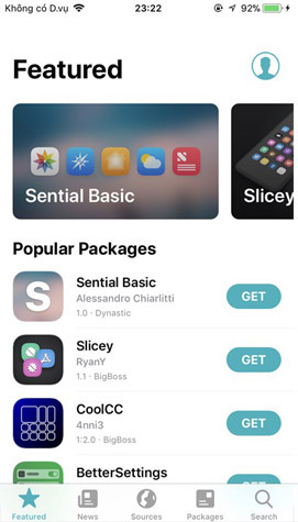 Chợ ứng dụng Sileo 1