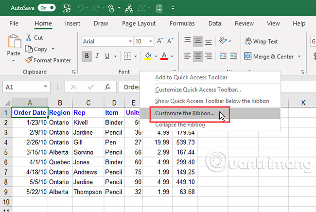 4 mẹo cần thiết để quản lý Ribbon Excel - Ảnh minh hoạ 11