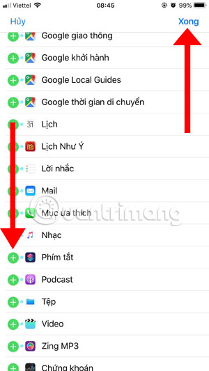 Thêm phím tắt Sleep Mode