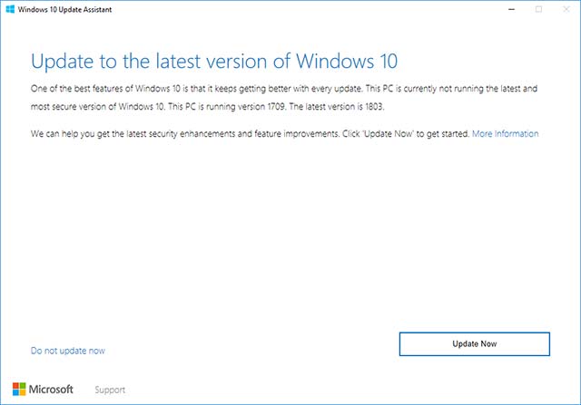 Windows 10 Upgrade Assistant