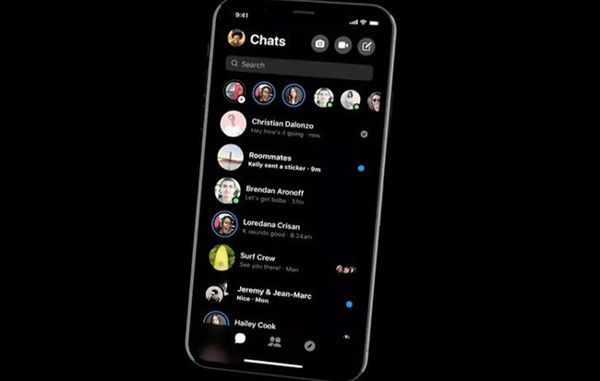 Chế độ Dark Mode của Facebook Messenger