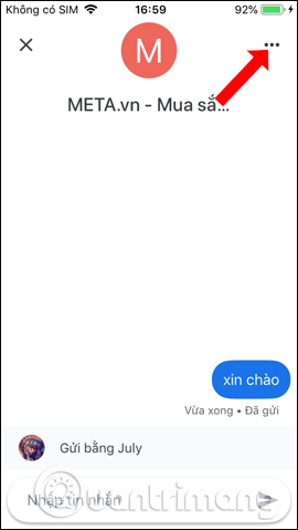 Tùy chọn tin nhắn