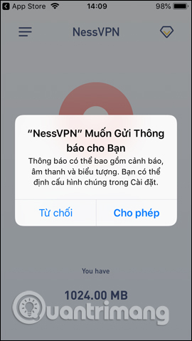 Nhận thông báo