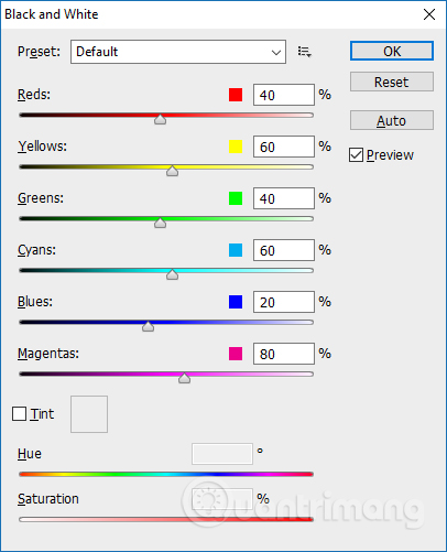 Color palette