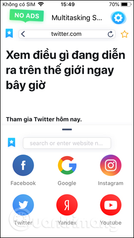 Truy cập trang web