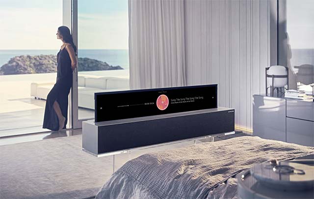 LG Signature OLED TV R là một chiếc TV mỏng, có thể cuộn màn hình đầu tiên của LG