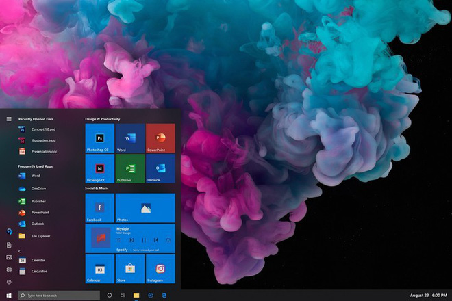 Start Menu theo phong cách mới 10