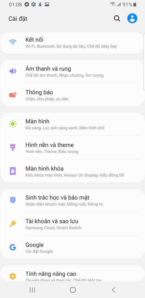 Giao diện mới có trên Galaxy S9 và S9+ 5