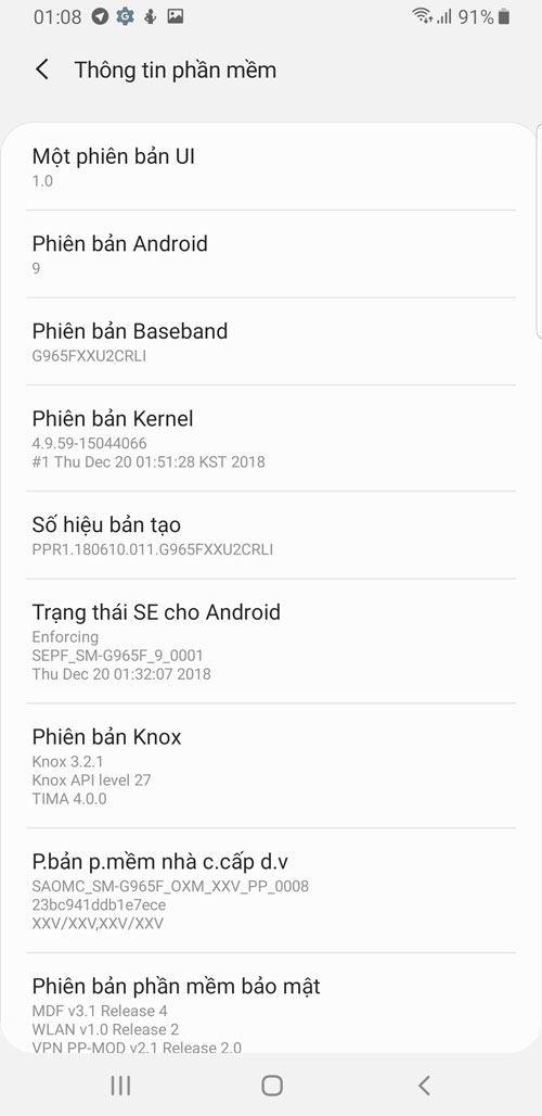 Giao diện mới có trên Galaxy S9 và S9+ 6