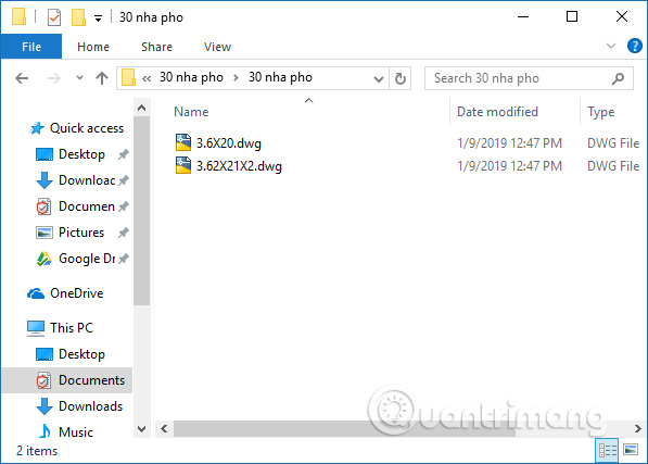 File bản vẽ mới