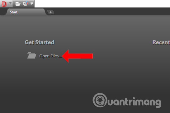 Mở file bản vẽ
