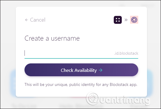 Nhập tên tài khoản