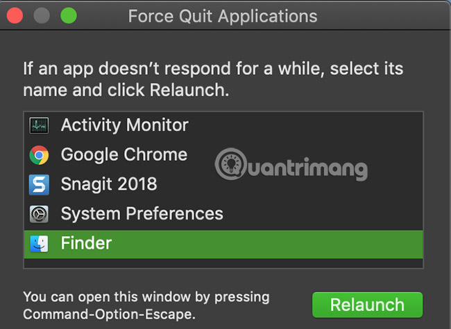 Đóng ứng dụng không phản hồi