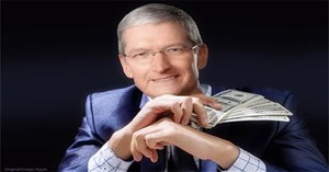 CEO Tim Cook đã “bỏ túi” hơn 15 triệu USD trong năm 2018 - gấp 283 lần so với mức thù lao trung bình của một nhân viên Apple trong một năm